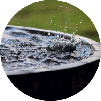 Quellfertigung für Regenwasser | schoepf watersystems Regenwassersammlung in Tank