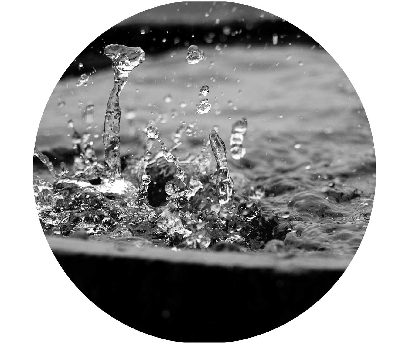 L'acqua piovana viene raccolta in un serbatoio